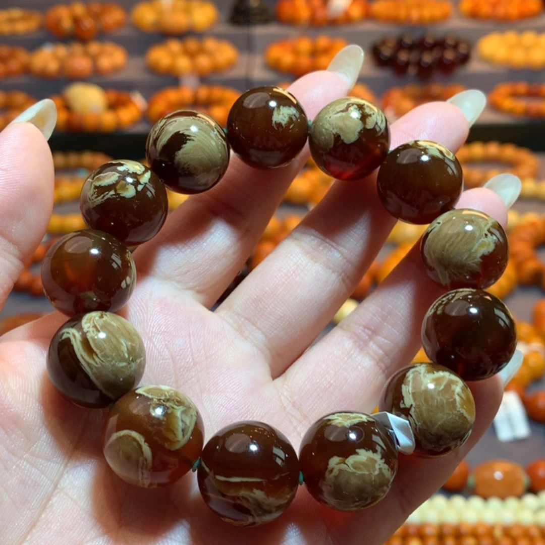 【闪购商品】手串琥珀（根珀）未镶嵌根珀手串