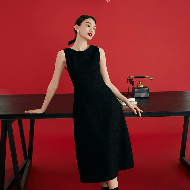 OBEG欧碧倩宫廷风提花背心裙10481094