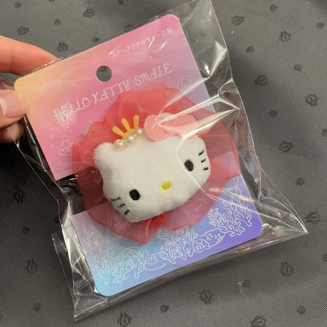 【龙宫限定】HelloKitty 宫主珍珠皇冠蝴蝶结发绳