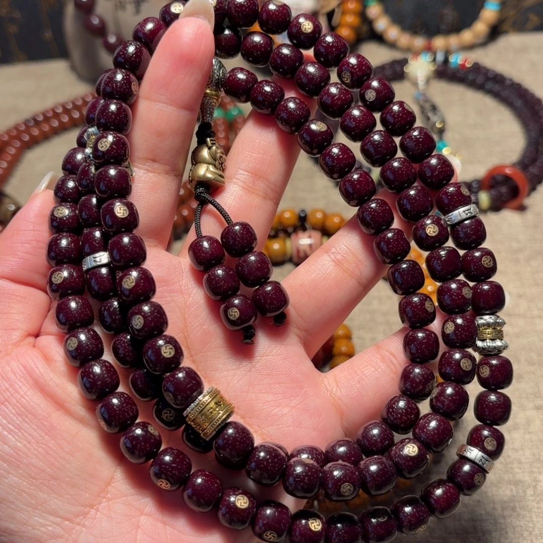 颜***基星月菩提吊坠星月菩提素串