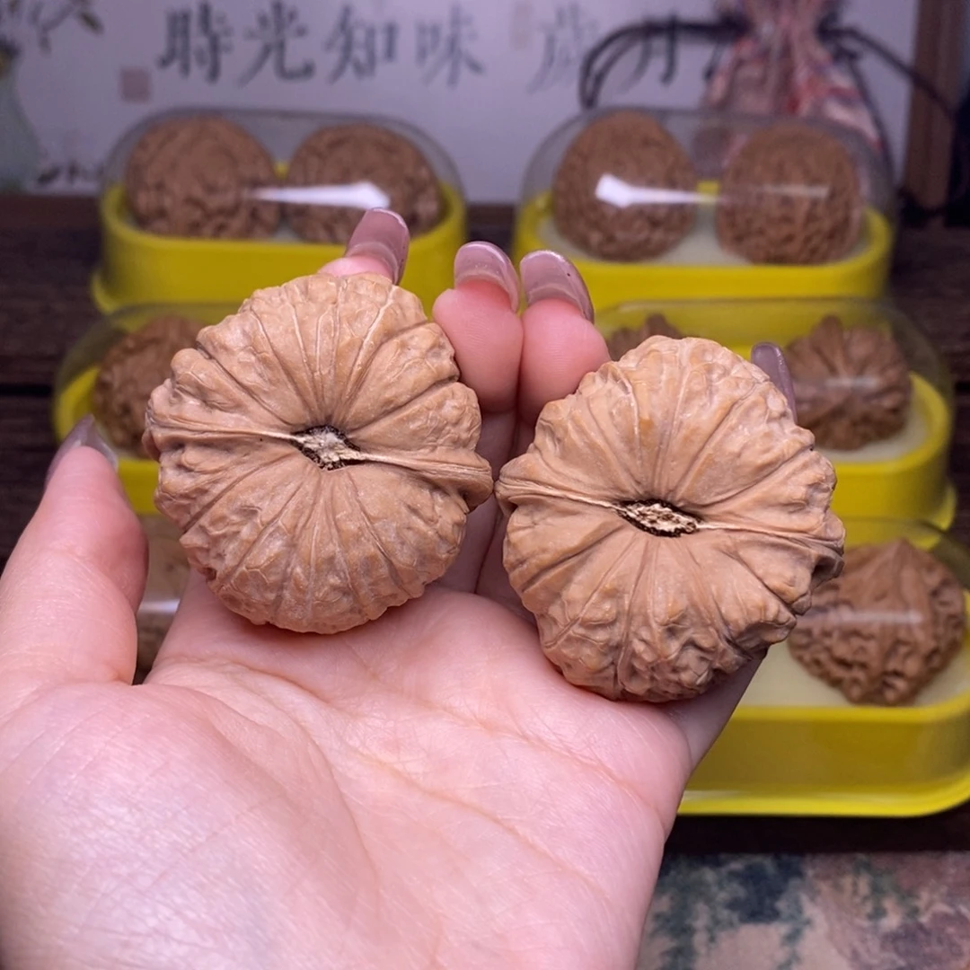 文玩核桃把件全品45.5尺南瓜墩精品