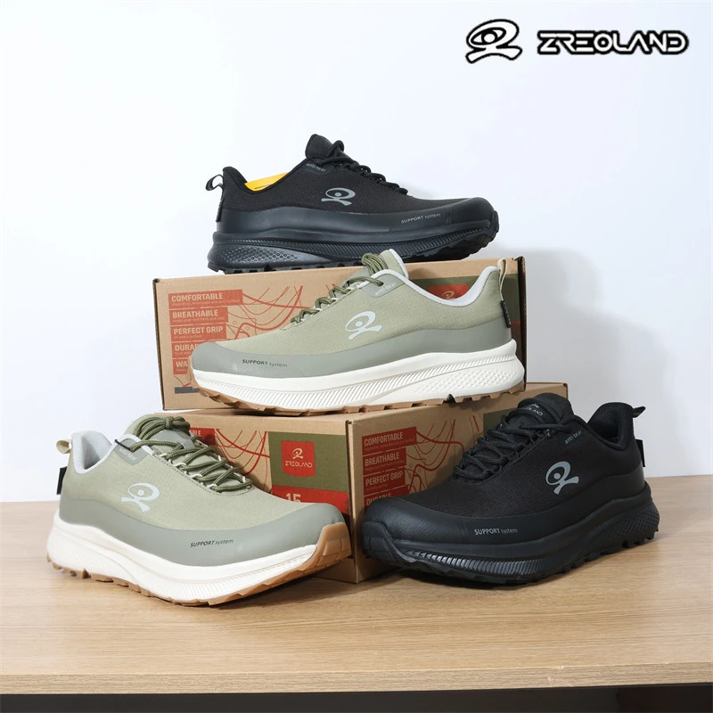 15km丛林美国zeroland宽楦4E防水防滑户外缓震运动情侣跑鞋 8106