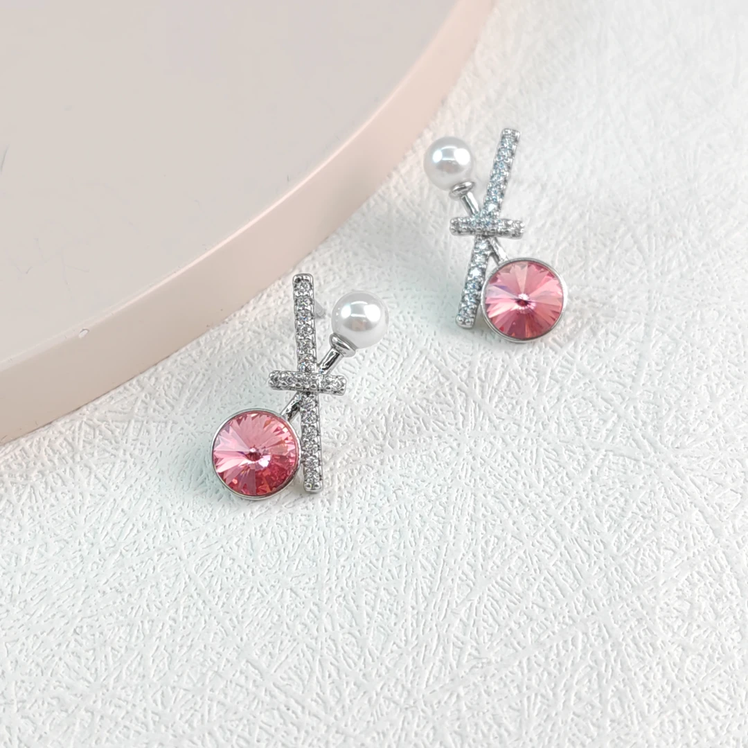 XUPING/旭平首饰 合金仿水晶耳饰 春日焕新气质 GDJ X000957179