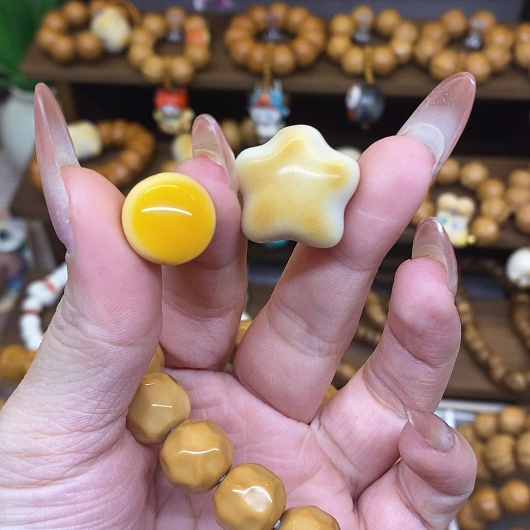 南***暖猴头核桃手串俩配件