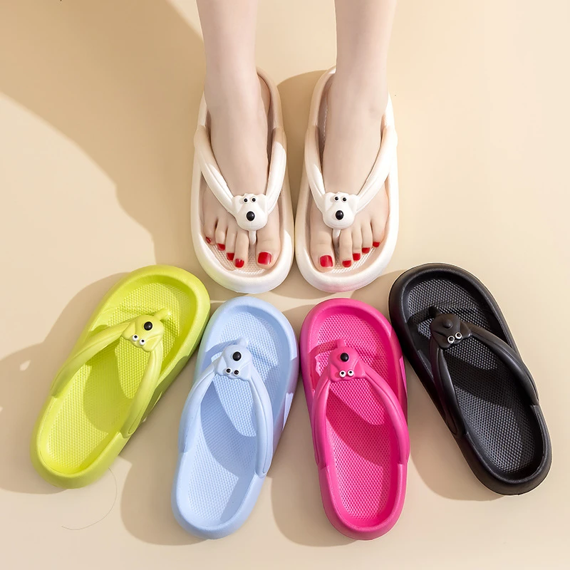 新款女士人字拖鞋时尚夏季厚底简约可爱室内舒适外穿百搭凉拖鞋