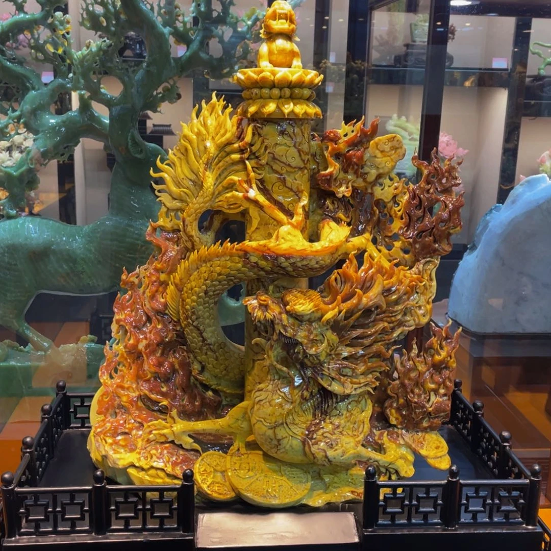 蛇纹石玉未镶嵌摆件