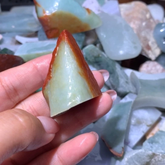 翡翠散珠翡翠边角料