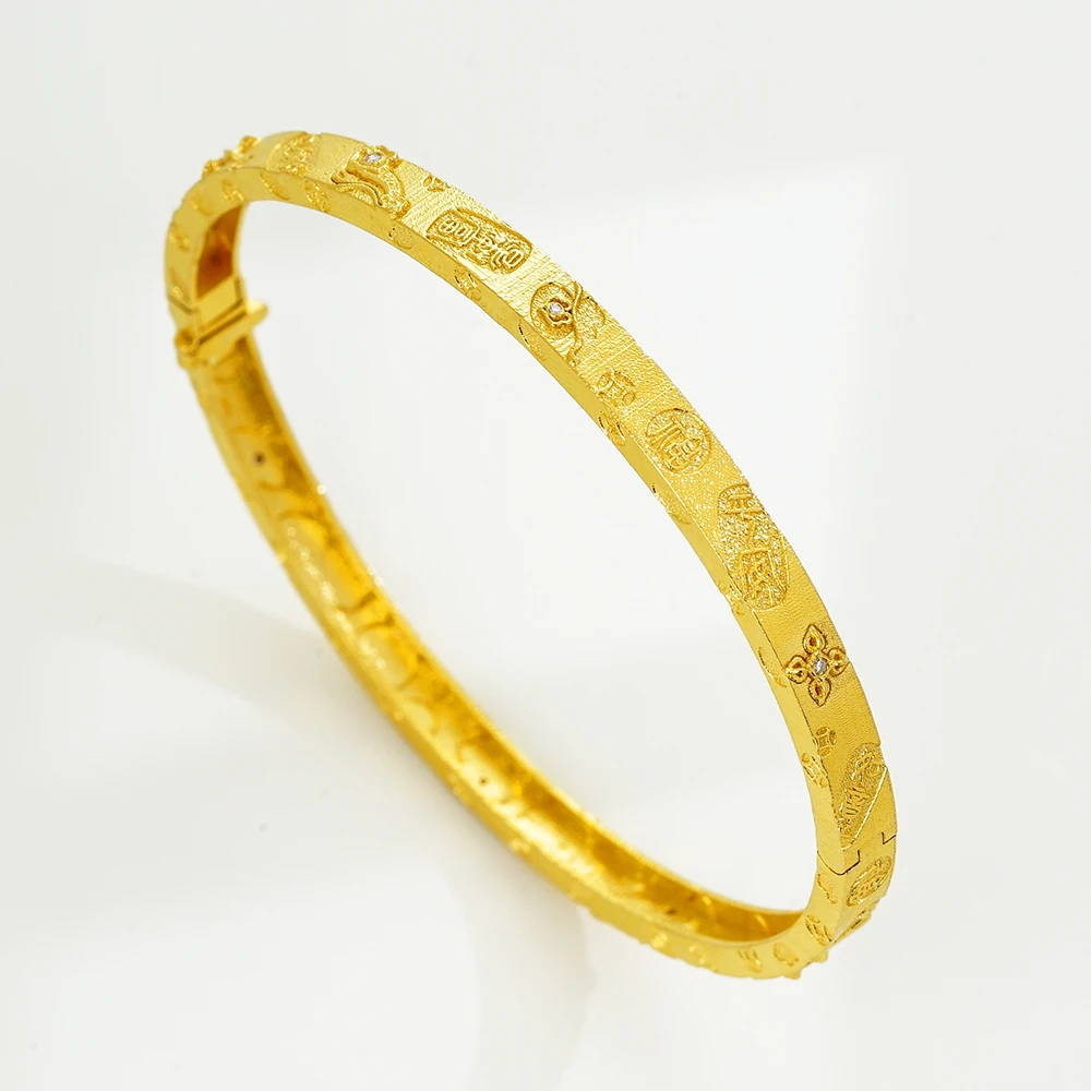 [吉言吉语]18K钻石吉言金手镯（54-62）44440