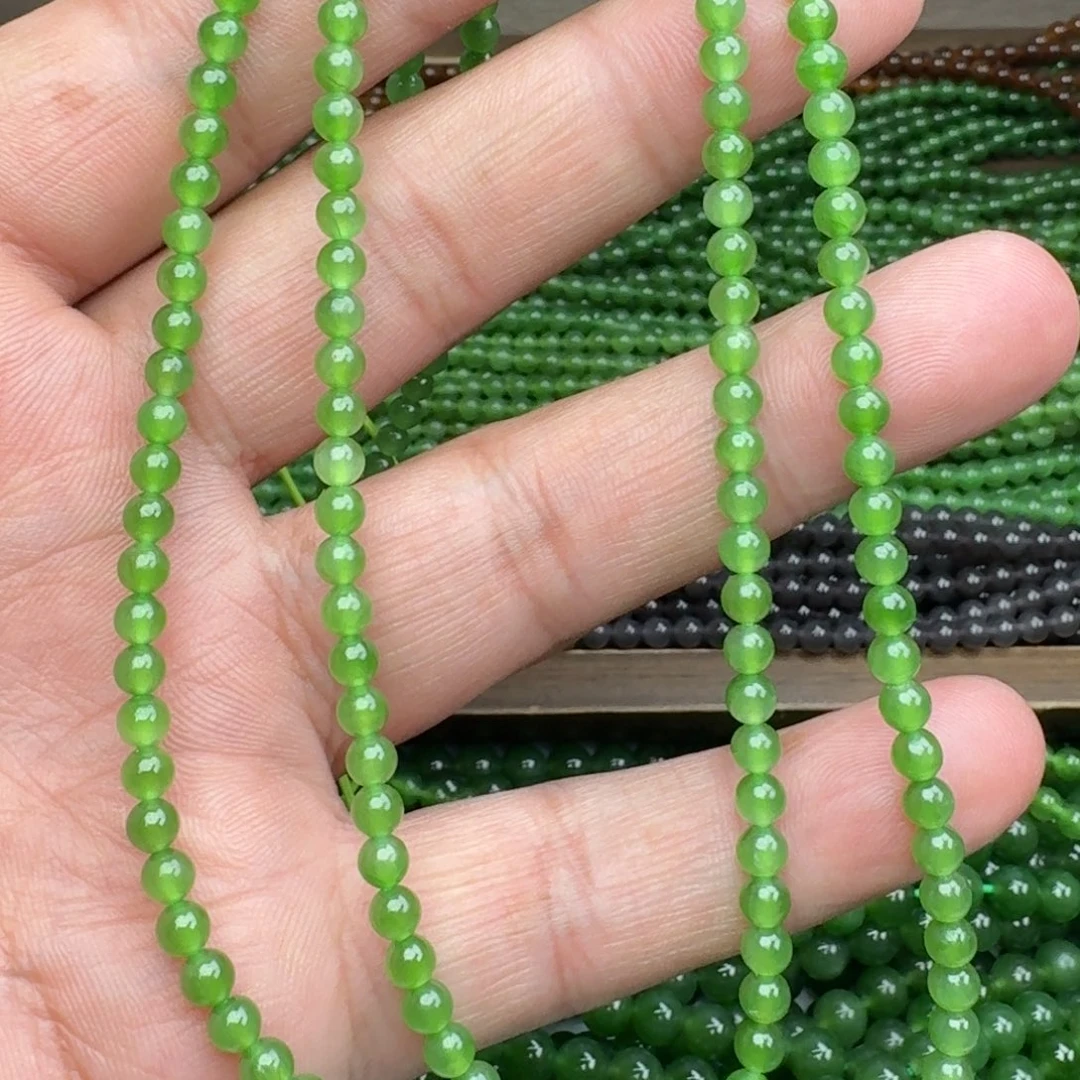 和田玉未镶嵌颈饰碧玉冰阳绿卡4