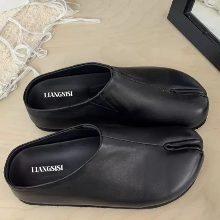 梁思思SHOES【分趾半托】高级感经典百搭网红分趾女鞋半拖-129-18