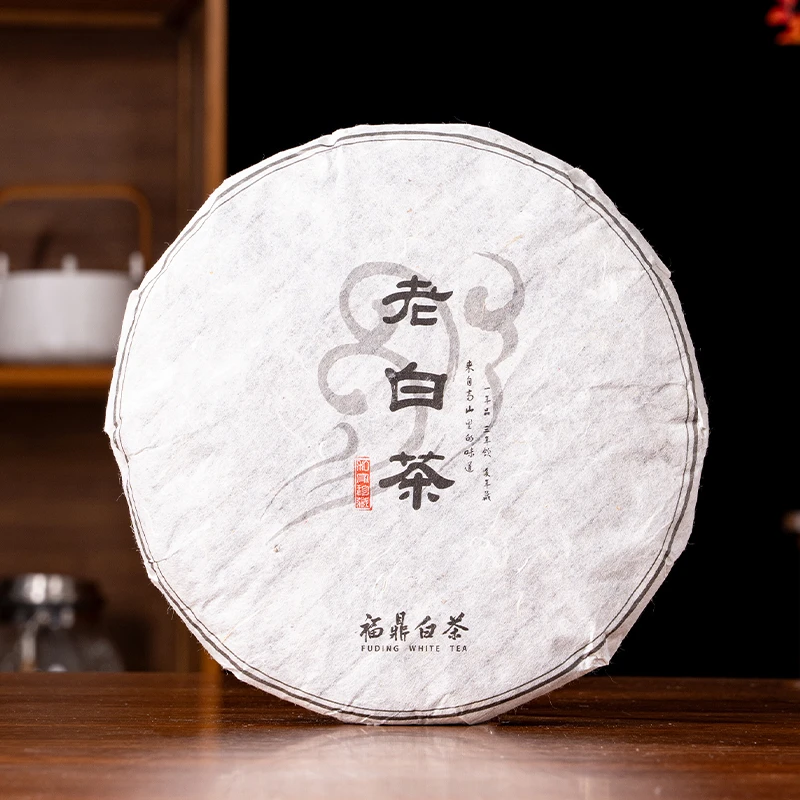 福鼎白茶老寿眉2019年老白茶饼正宗磻溪茶叶枣香醇厚源头工厂直销