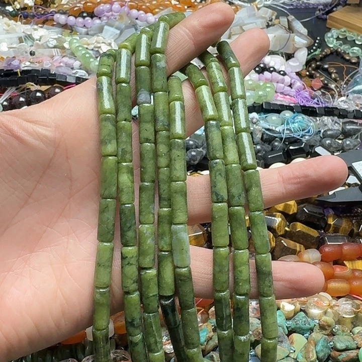 玛瑙/玉髓未镶嵌珠宝半成品一条6x16mm南方玉