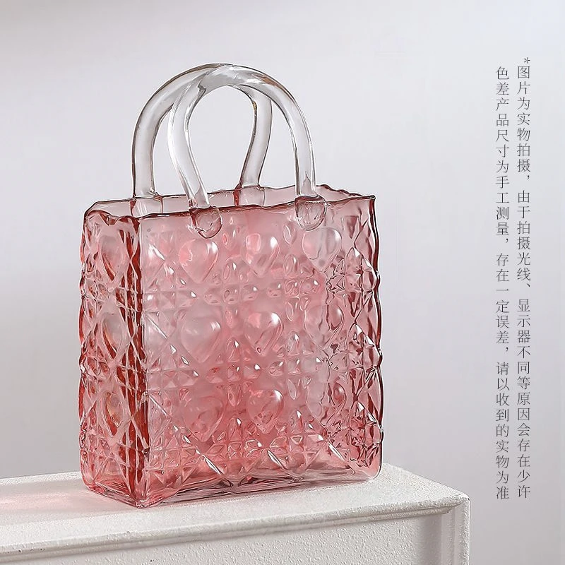 Y程总专属外贸孤品粉色包包装饰摆件