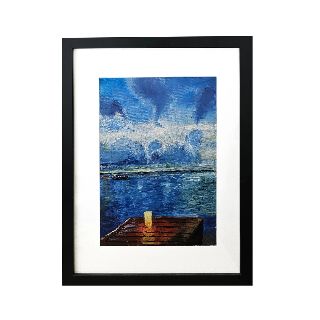 【马小豪原创作品】仅一件，油画丙烯画木炭画带框家居装饰画