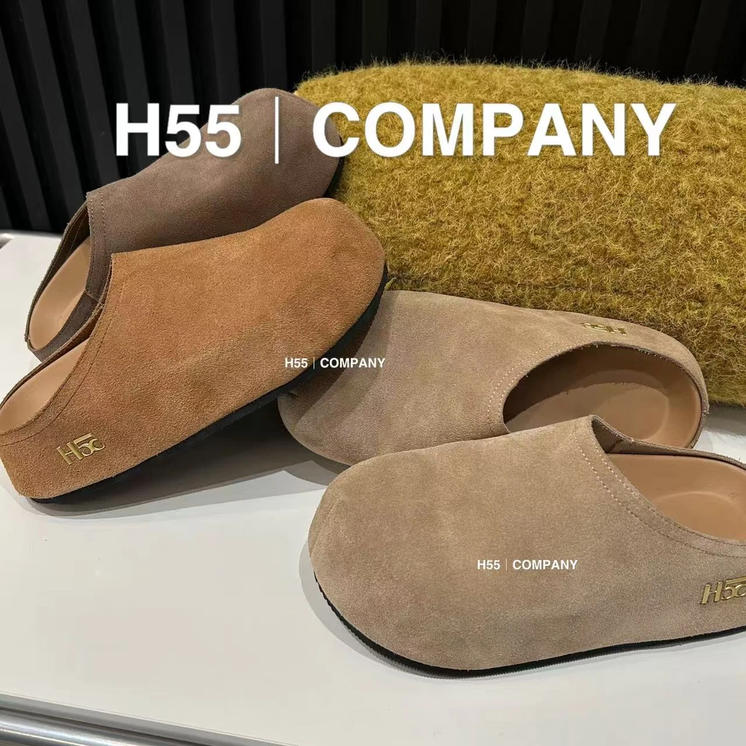 春日和小土豆～row风极简博肯半拖（4cm懒人版）09-2246【N】