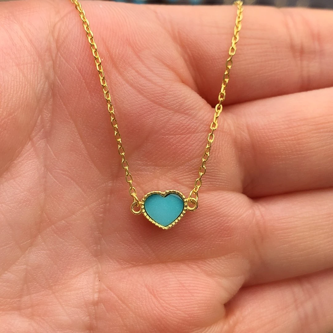 绿松石精品手链银S925镀金镶嵌