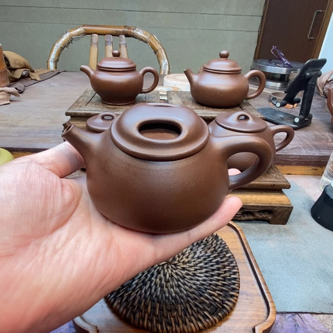 茶壶紫砂牛盖石瓢（原矿底槽清180cc）