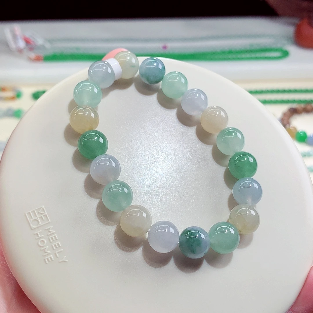 翡翠未镶嵌手链卡10