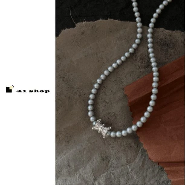 非金属仿珍珠项链 非金属仿珍珠项链 A013 小蛮腰项链