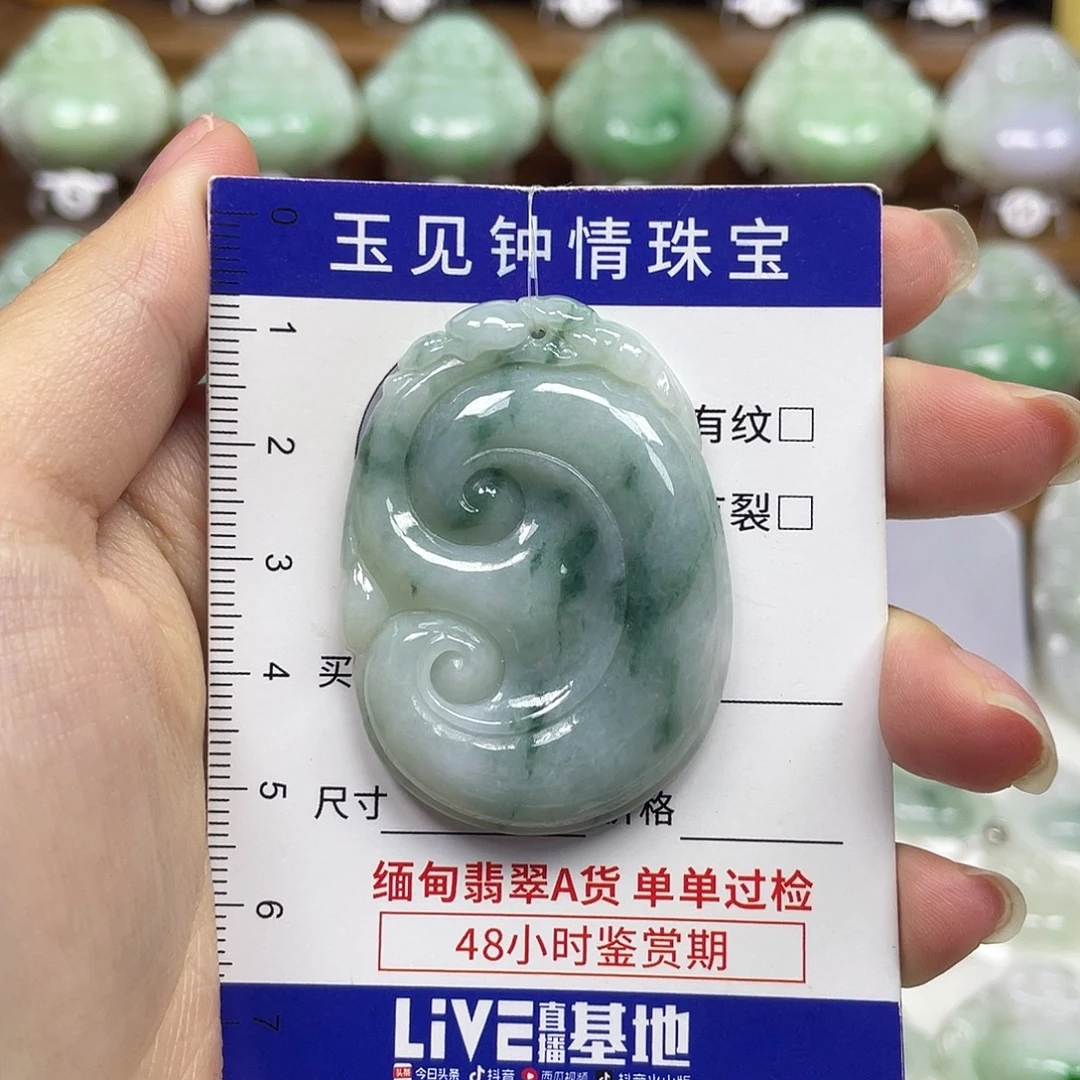 翡翠未镶嵌颈饰如意