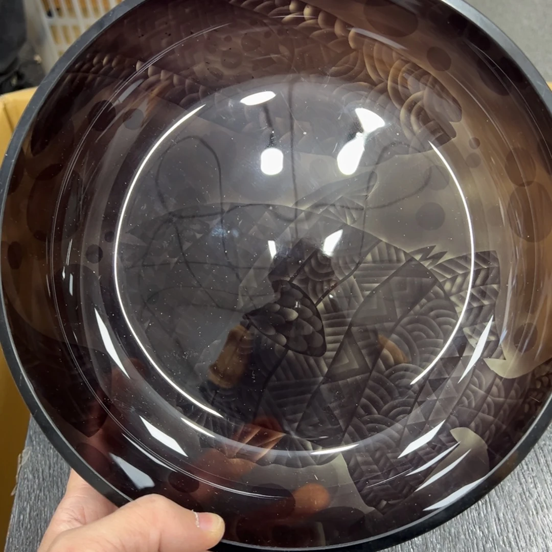 玻璃日本中古工艺品摆件