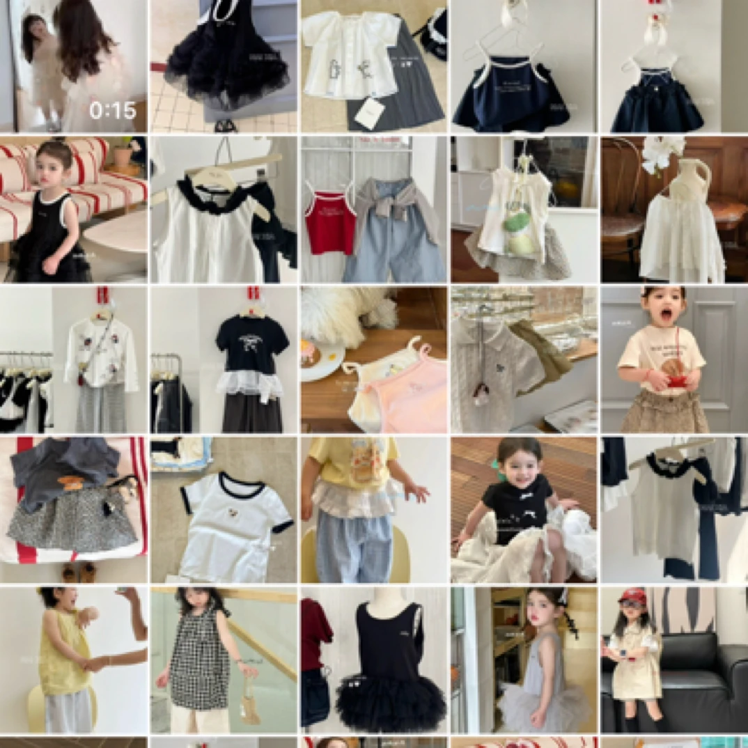 【奈下】201-217 No退No换 女童韩系洋气夏装