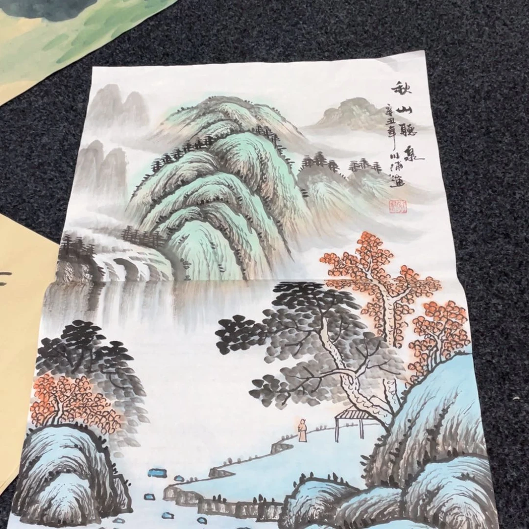 国画国画作品画心一张