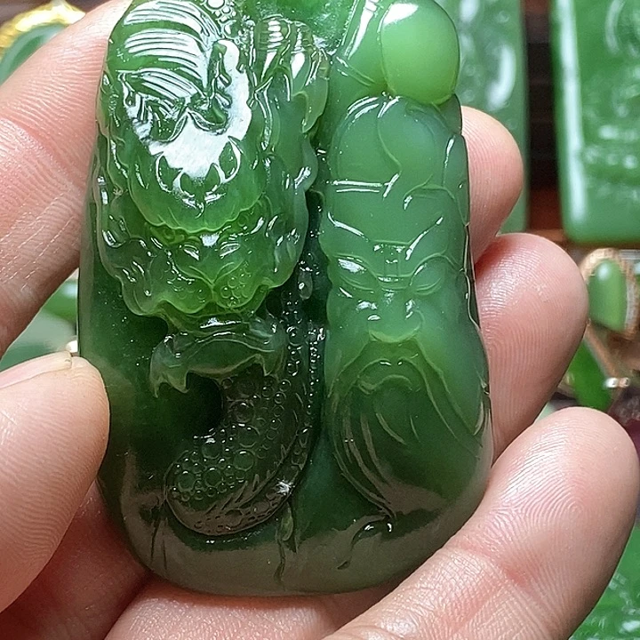 和田玉（碧玉）挂件未镶嵌