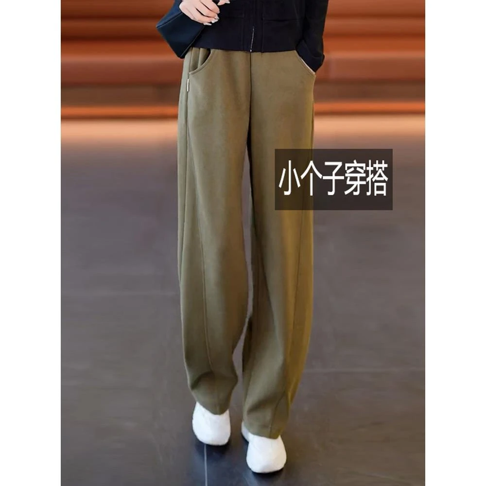 窄版香蕉裤女春秋裤子2025新款春季小个子阔腿裤休闲爆款直筒卫裤