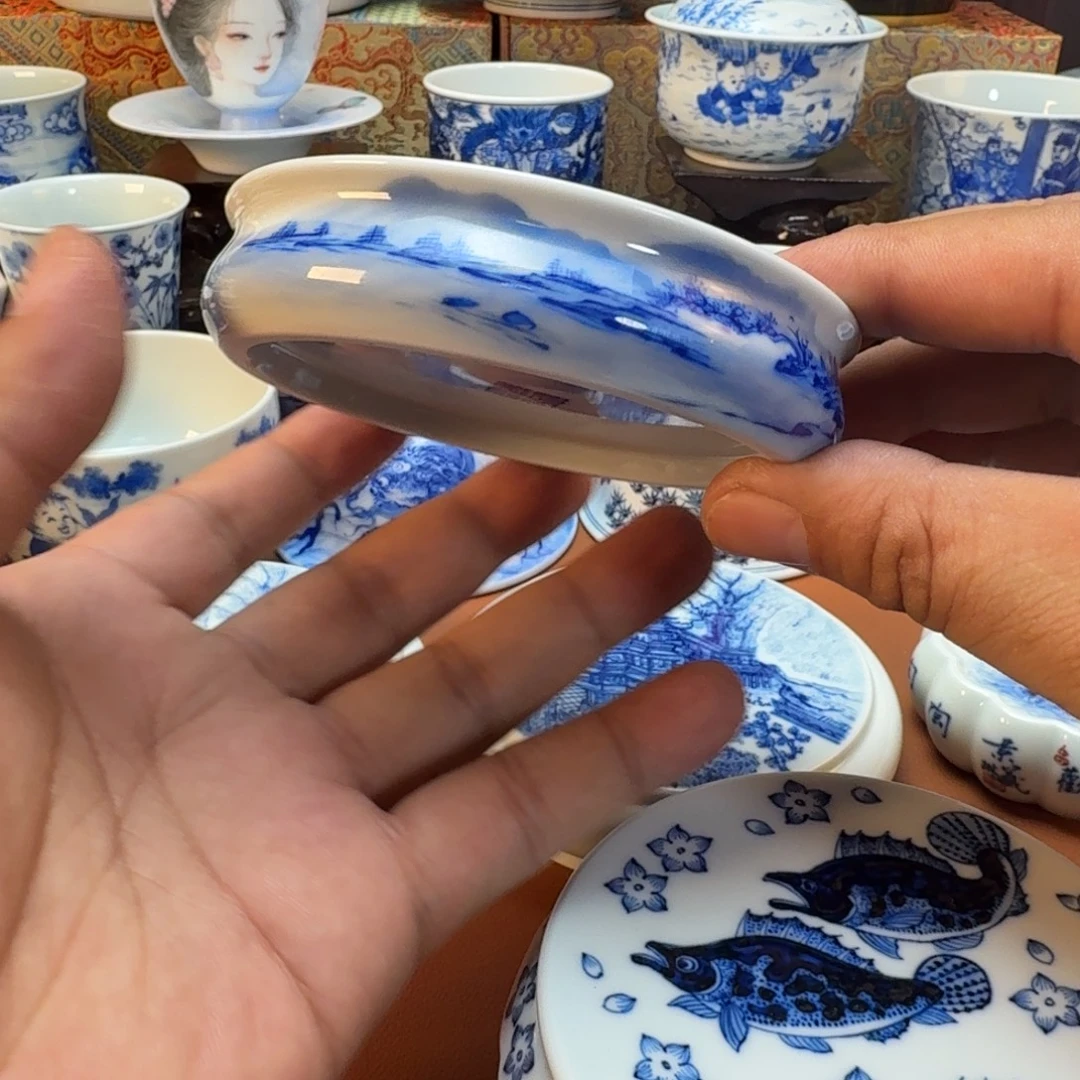 林***宽陶杯子景德镇全手工手绘陶瓷