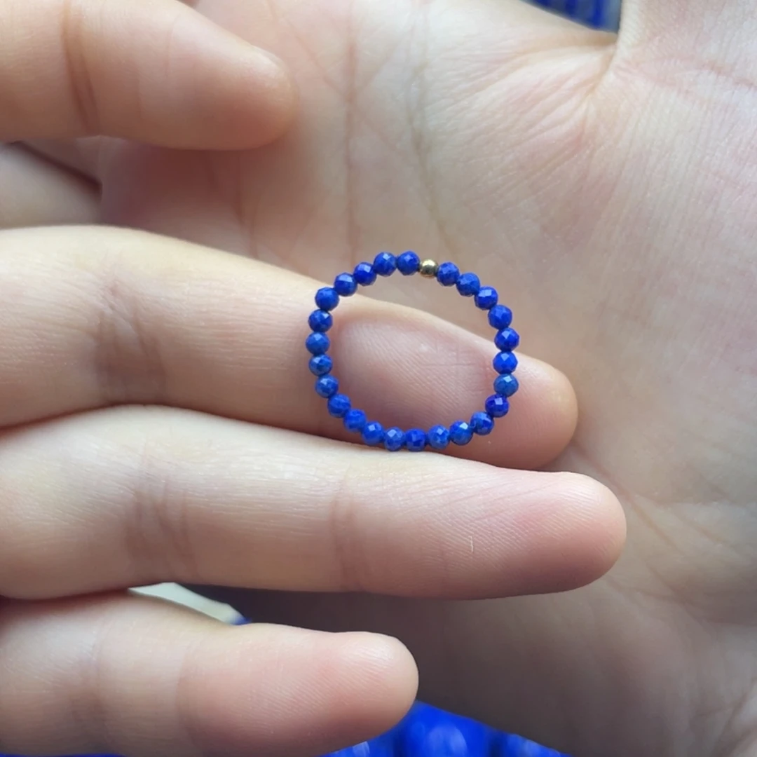 青金石未镶嵌戒圈