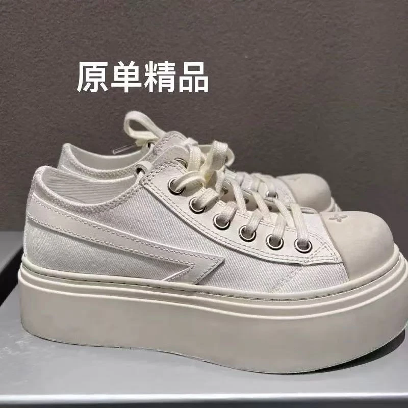 原标厚底SM流星球鞋高帮复古小脏鞋脏脏鞋帆布鞋25新款女鞋原厚底