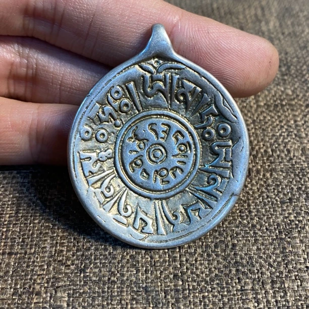 纯铜白立马铜九宫牌挂牌