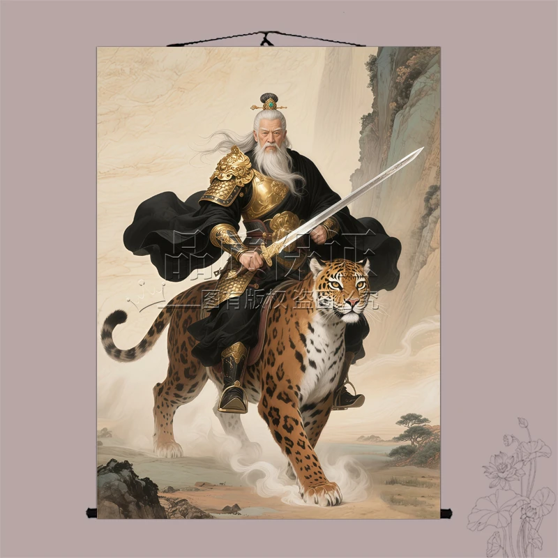 胡天豹胡八太爷东北出马堂口客厅供奉胡家掌堂教主胡四太爷画像