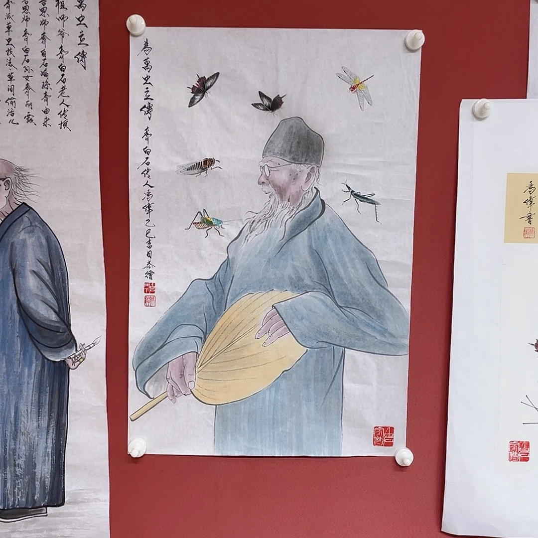 国画冯伟老师手绘国画作品音浩