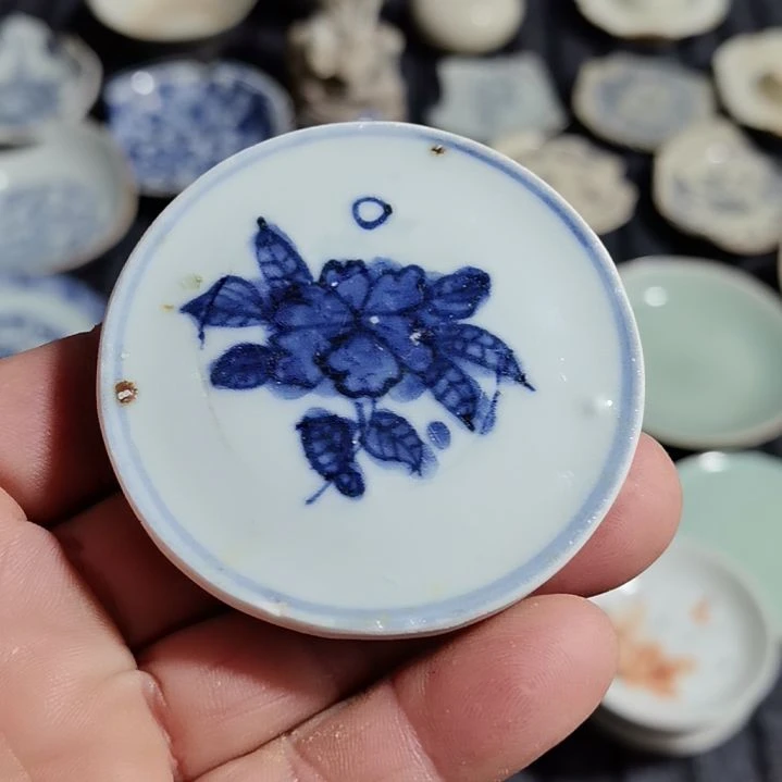 瓷片青花影青杯垫标夲