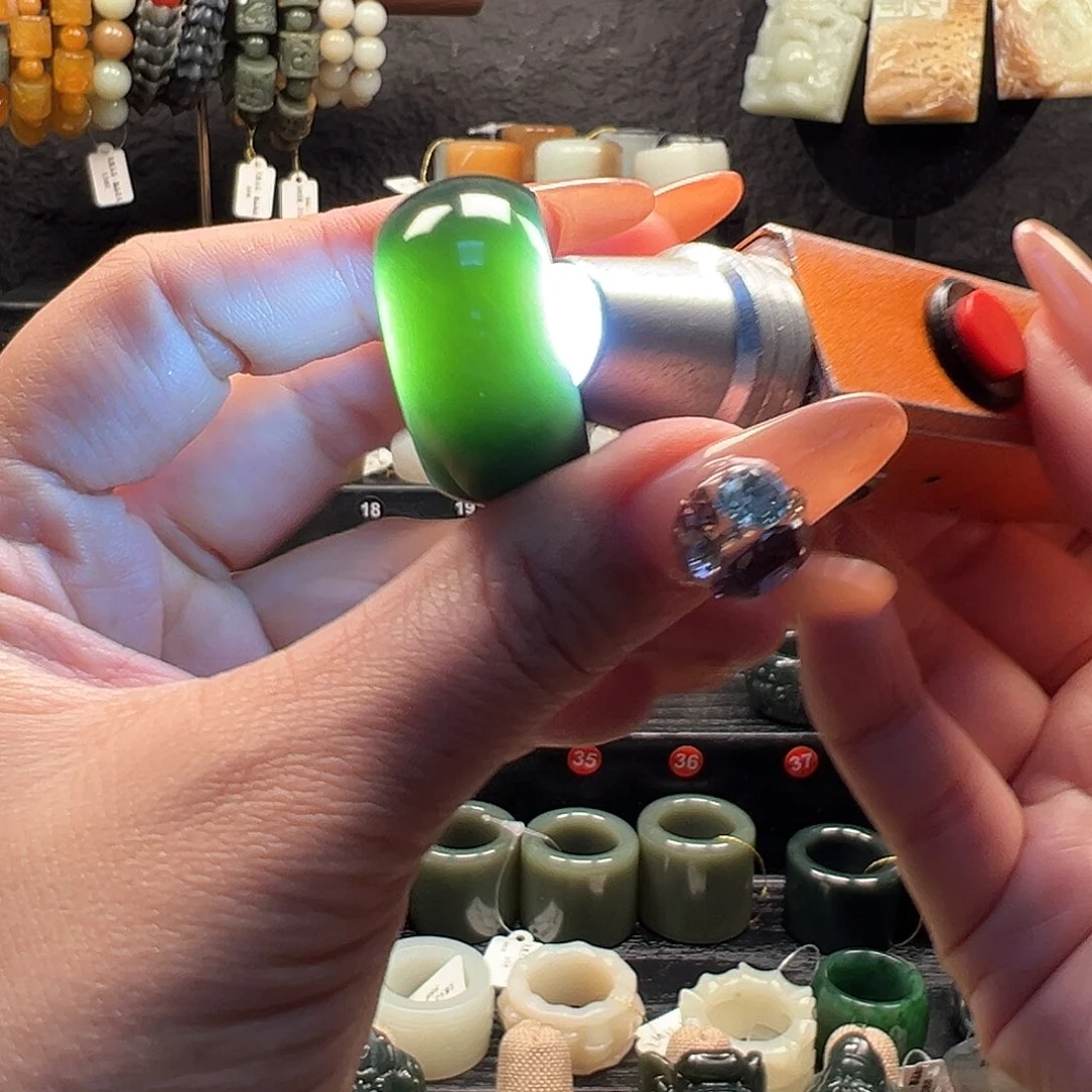 和田玉未镶嵌戒指内径20.7