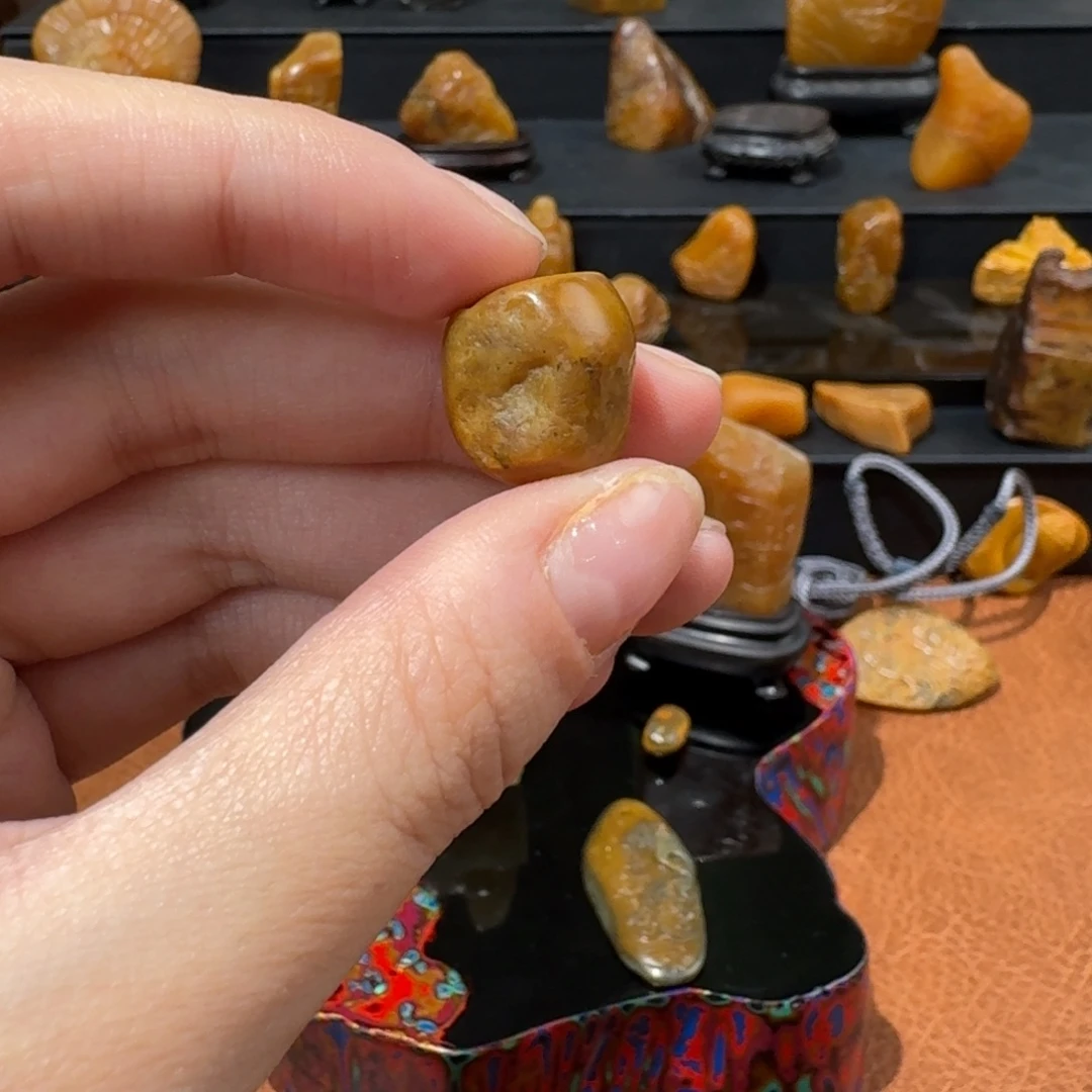 印石寿山石寿山石田黄石珠子