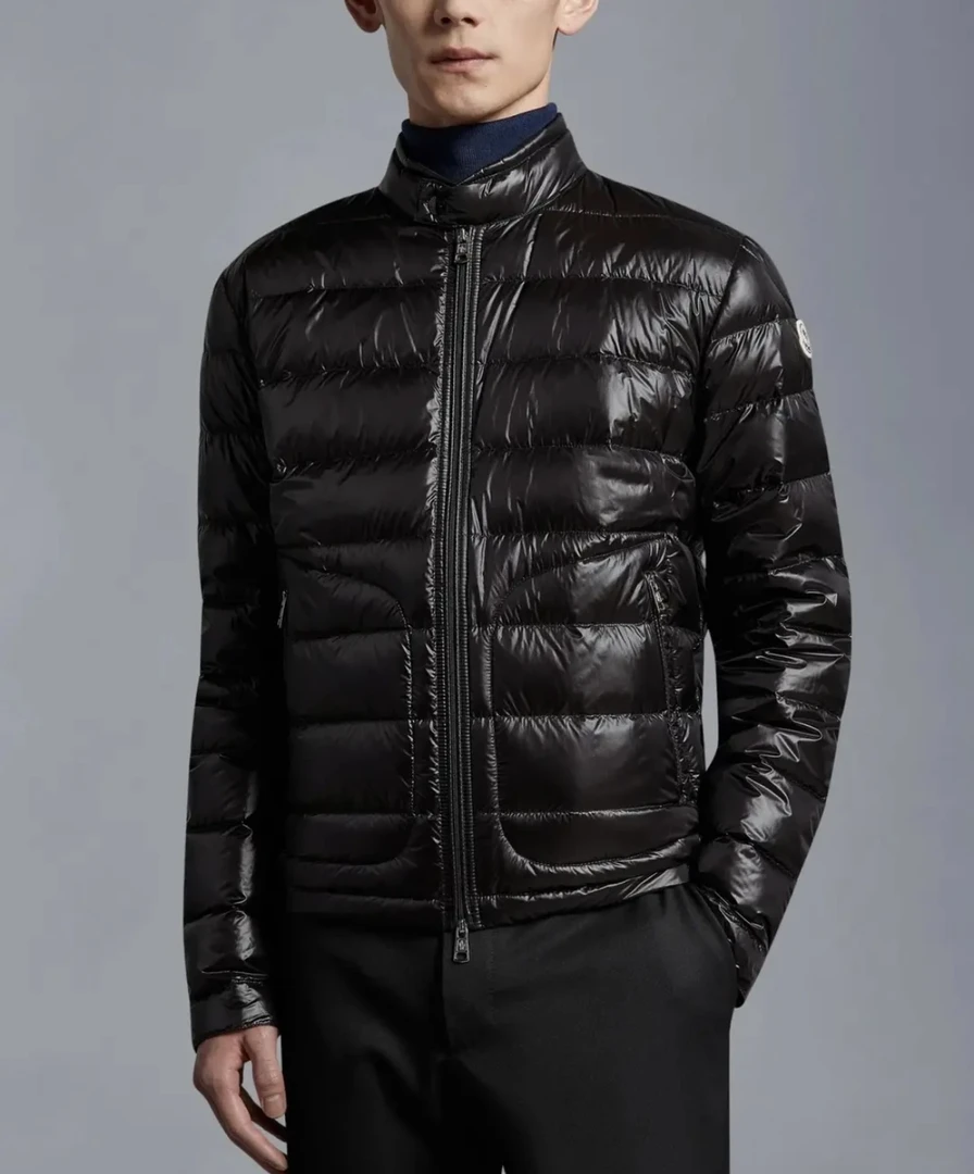 未使用 MONCLER 盟可睐 经典黑色短款轻薄型夹克羽绒服 ACORUS