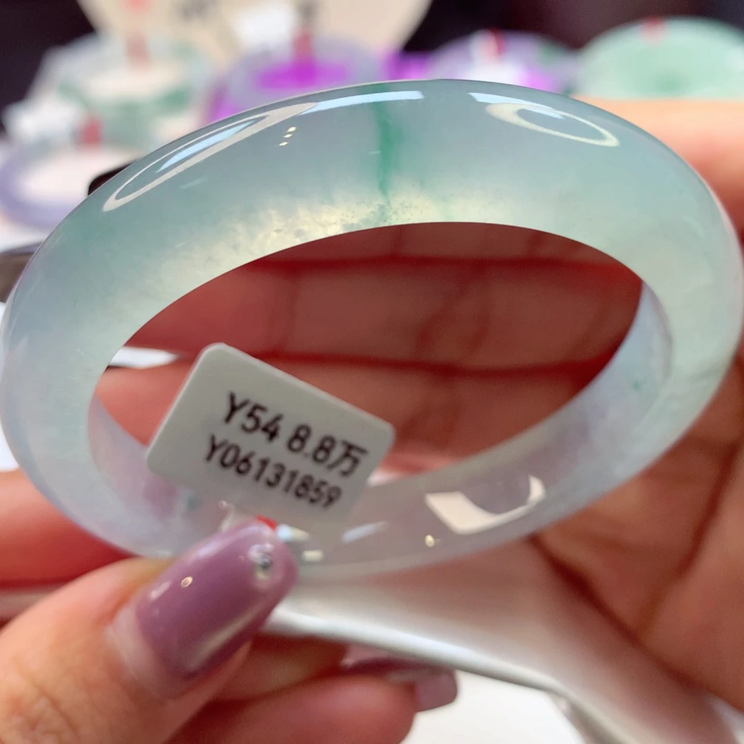 翡翠手镯未镶嵌正圈7号66