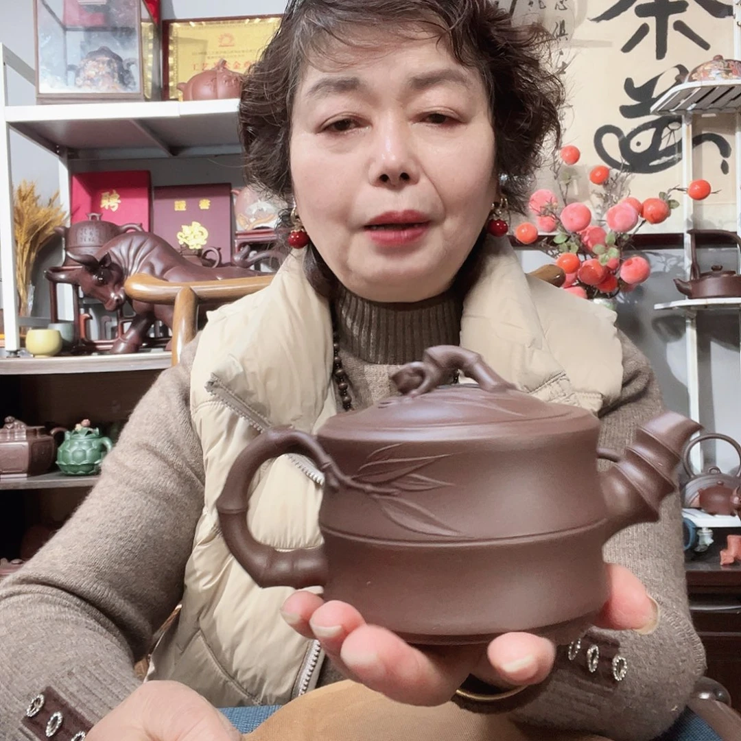 紫泥茶壶原矿紫砂壶