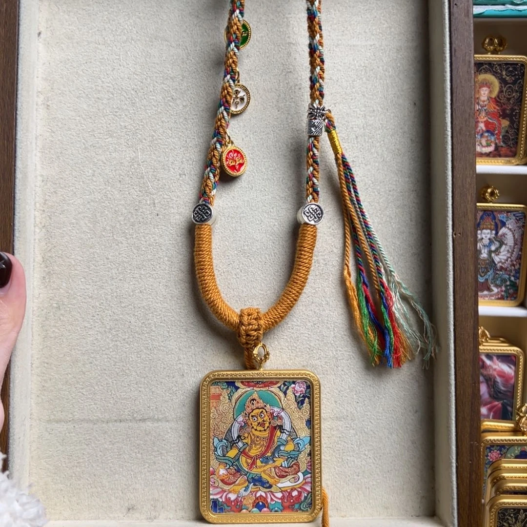 红***颜吊坠单面定制黄老爷