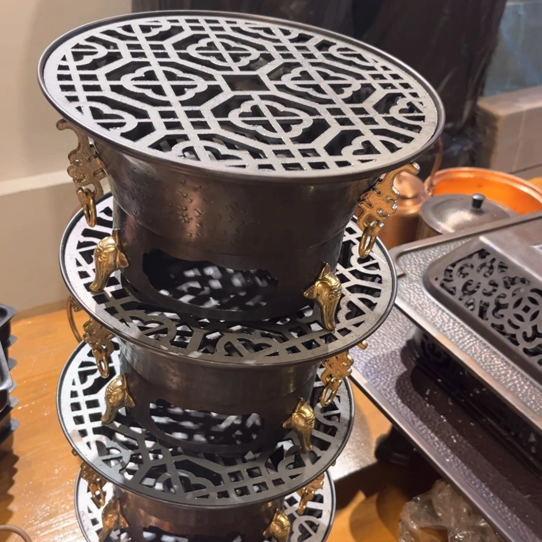 晨*24复古炭炉手工锻打工艺