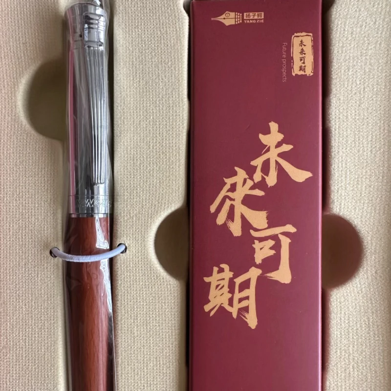 扬子鳄未来可期实木便携钢笔商务送礼学习办公书写必备用品
