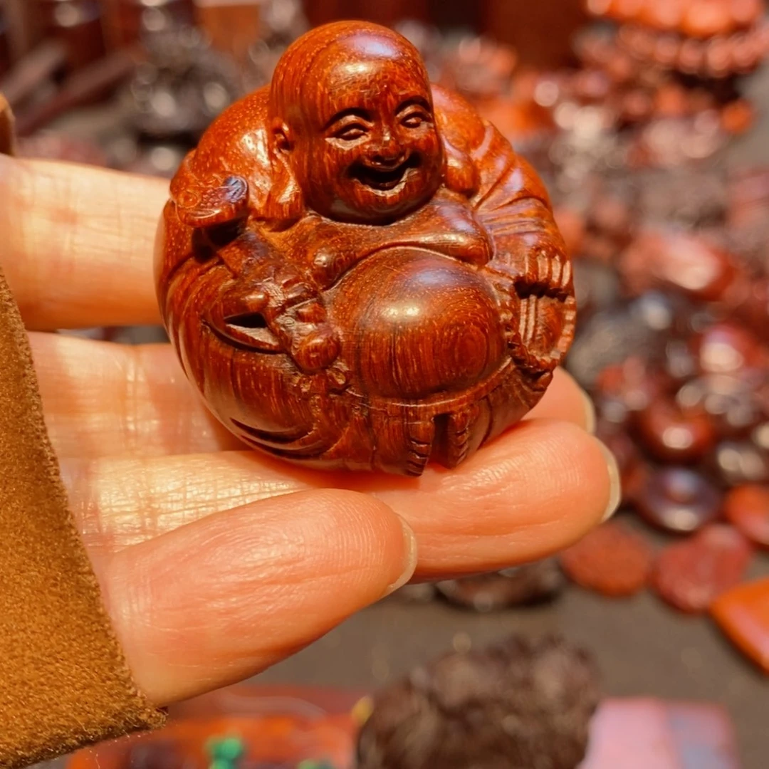 小叶紫檀把件晨*丶印度小叶紫檀手把件