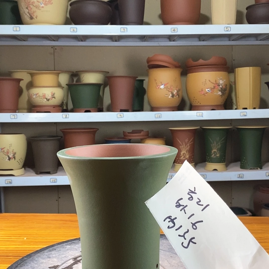 紫砂花盆紫砂兰花盆19