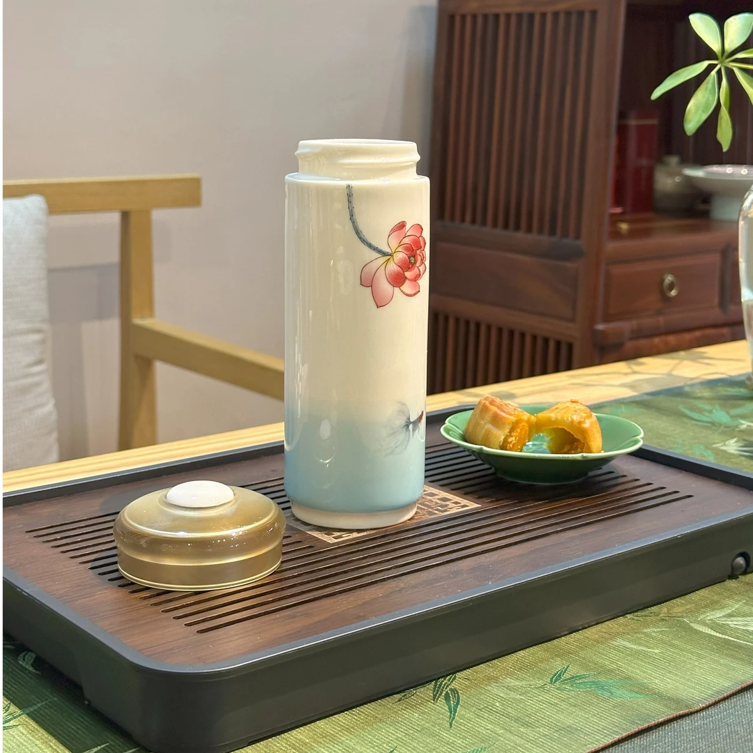 三环陶瓷中国风330毫升和美耐高温家用中式商务伴手礼套装