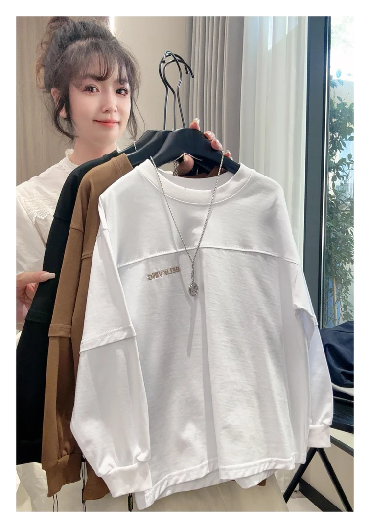 【高品质】儿童新款纯棉T恤舒适百搭时尚打底春秋长袖韩版男童秋装