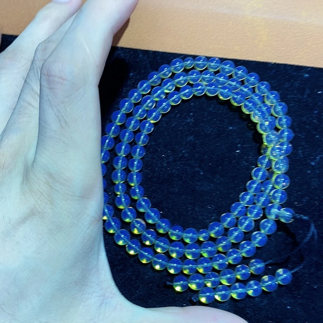 蓝珀未镶嵌珠宝奇石6mm