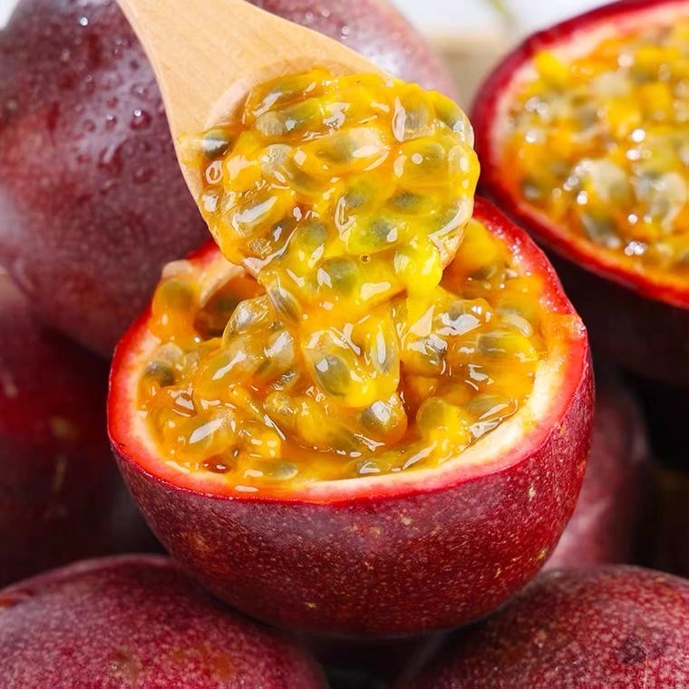 云南高山紫皮百香果 酸甜口感 新鲜现摘 汁水丰富红皮百香果